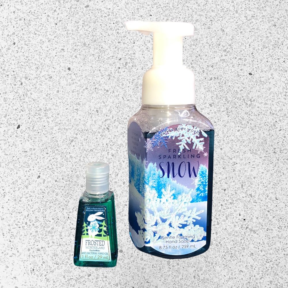 Bath and Body Works Fresh Sparkling Snow Bundle
